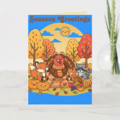 Happy Thanksgiving Card for Kids カード (正面)