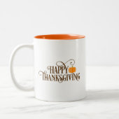 Happy Thanksgiving Coffee Mug ツートーンマグカップ (左)