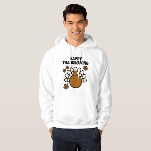 Happy Thanksgiving Comic Fall Tee パーカ (正面フル)