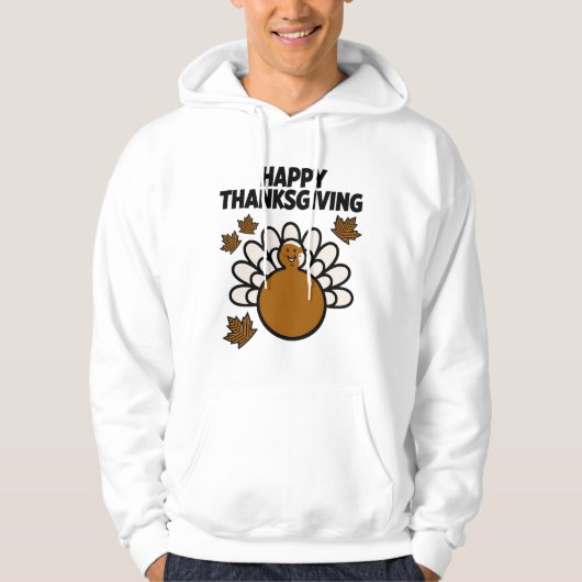 Happy Thanksgiving Comic Fall Tee パーカ (正面)
