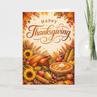 Happy Thanksgiving - Customisable Card カード