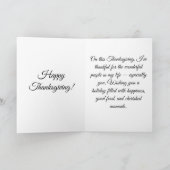 Happy Thanksgiving - Customisable Card カード (内部)