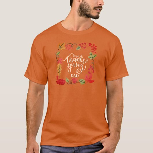 Happy Thanksgiving Dad Tシャツ (正面)