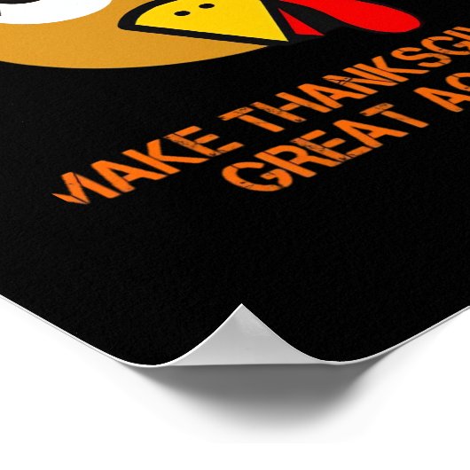 Happy Thanksgiving Day ポスター (角)