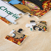 Happy Thanksgiving Day Jigsaw Family Grateful ジグソーパズル (側面)