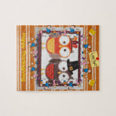 Happy Thanksgiving Day Jigsaw Puzzle Owls ジグソーパズル (横)