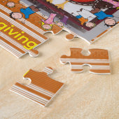 Happy Thanksgiving Day Jigsaw Puzzle Owls ジグソーパズル (側面)