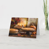 Happy Thanksgiving Desserts and Pies  カード (正面)