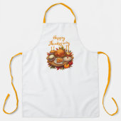 Happy Thanksgiving Dinner エプロン (正面)