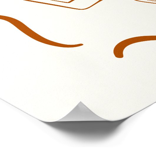 Happy Thanksgiving Dinner Party Printable ポスター (角)