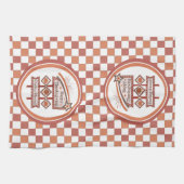 Happy Thanksgiving Feeling Blessed Retro Sign キッチンタオル (横)