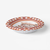 Happy Thanksgiving Feeling Blessed Retro Sign ペーパーボウル (傾斜あり)