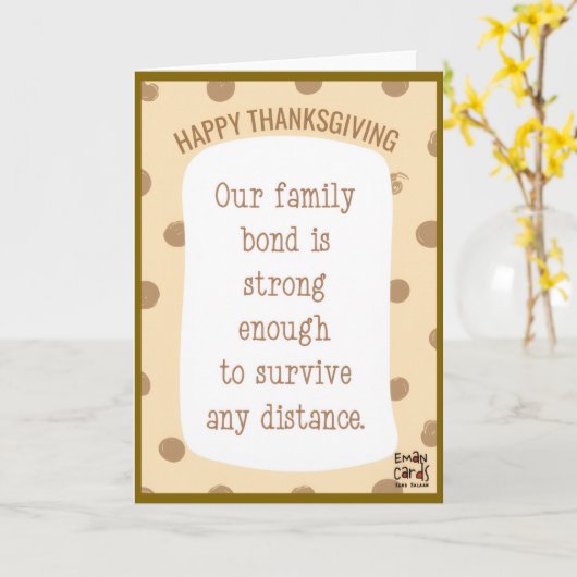 Happy Thanksgiving for Family カード (黄色い花)