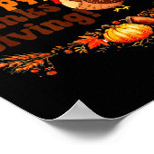 Happy Thanksgiving For Turkey Day Family Dinner Me ポスター (角)