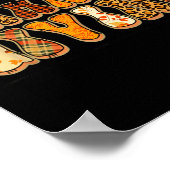 Happy Thanksgiving For Turkey Day Family Dinner Th ポスター (角)