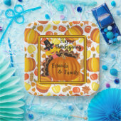 Happy Thanksgiving Friends and Family ペーパープレート (パーティー)