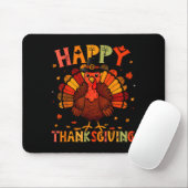 Happy Thanksgiving Funny Turkey Day Family Dinner  マウスパッド (マウス)