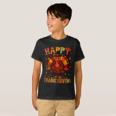 Happy Thanksgiving Funny Turkey Day Family Dinner Tシャツ (正面フル)