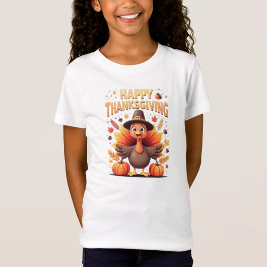 Happy Thanksgiving Funny Turkey Family Dinner Gift Tシャツ (正面)