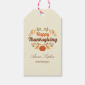 Happy Thanksgiving Gift Tags ギフトタグ (正面)
