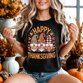Happy Thanksgiving Gnomes Cute Coffee & Pumpkin  Tシャツ