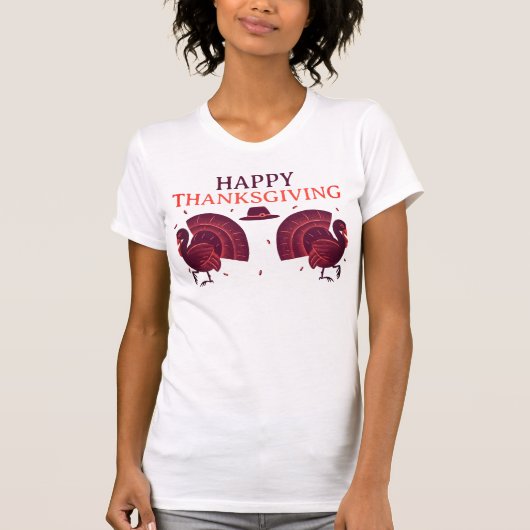 Happy Thanksgiving Gobble Gobble Shirt Tシャツ (正面)