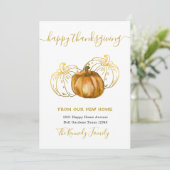 Happy Thanksgiving Gold Pumpkin New Home Address (スタンド正面)