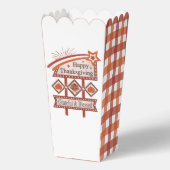 Happy Thanksgiving Grateful & Blessed Retro Sign フェイバーボックス (正面)