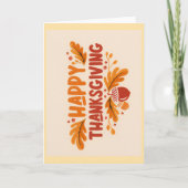 Happy Thanksgiving Greeting Card カード (正面)