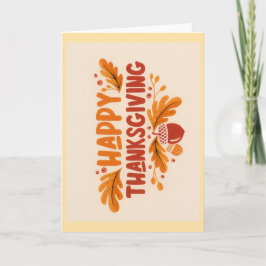Happy Thanksgiving Greeting Card カード