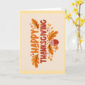 Happy Thanksgiving Greeting Card カード (黄色い花)