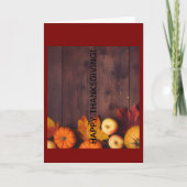 Happy Thanksgiving Greeting Card カード (正面)