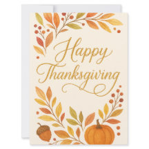 Happy Thanksgiving Greeting Card