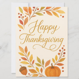 Happy Thanksgiving Greeting Card シーズンカード