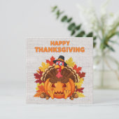 Happy Thanksgiving Greeting Card シーズンカード (スタンド正面)