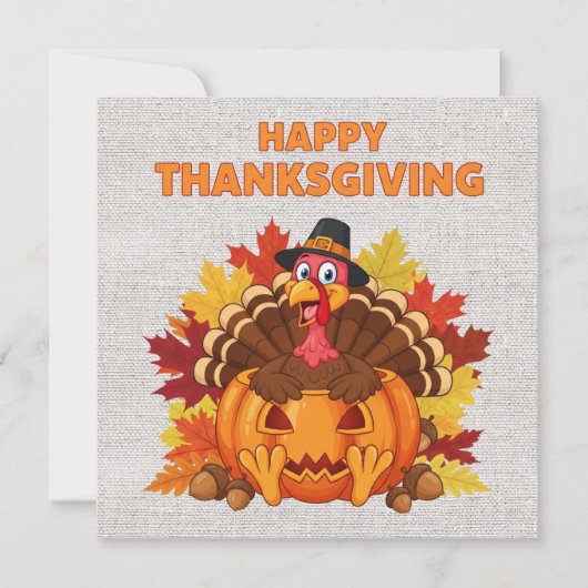 Happy Thanksgiving Greeting Card シーズンカード (正面)