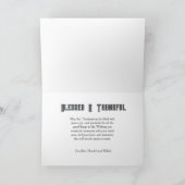 Happy Thanksgiving Harvest Card with Turkeys カード (内部)