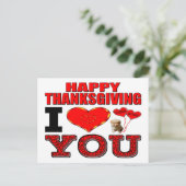 Happy Thanksgiving I Love you シーズンポストカード (スタンド正面)