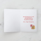 Happy Thanksgiving in Canada Cornucopia シーズンカード (内部)