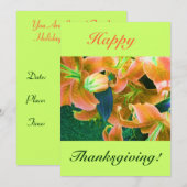 Happy Thanksgiving IV 招待状 (正面/裏面)