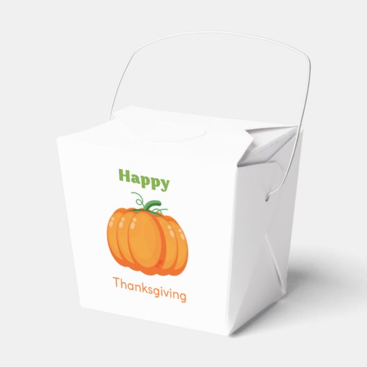 Happy Thanksgiving large pumpkin フェイバーボックス (正面サイド)