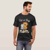 Happy Thanksgiving Men Women Kids Outfit Cat Dog M Tシャツ (正面フル)