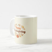 Happy Thanksgiving Mug コーヒーマグカップ (正面左)
