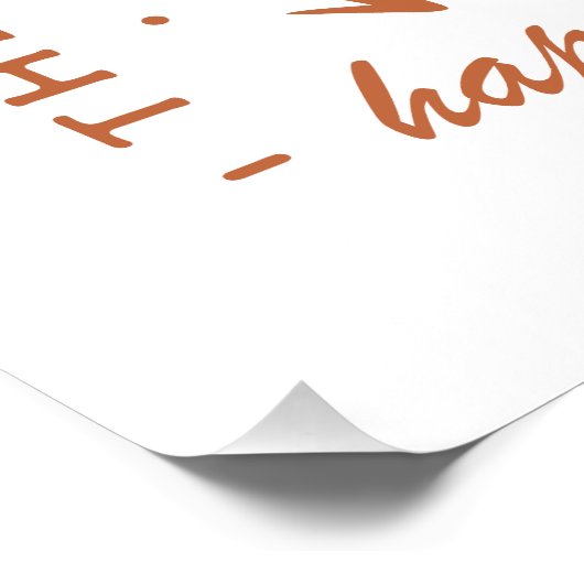 Happy thanksgiving mushroom whimsical terracotta ポスター (コーナー)