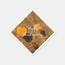 Happy Thanksgiving Napkins by RoseWrites スタンダードカクテルナプキン
