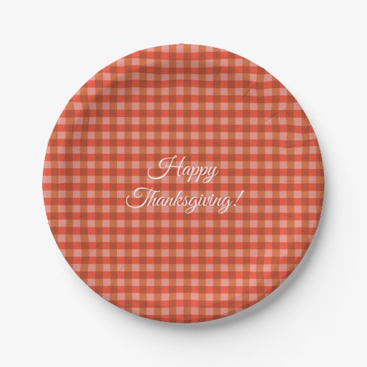 Happy Thanksgiving Paper Plates ペーパープレート (正面)