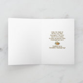 Happy Thanksgiving - Pilgrim Kids - Turkey シーズンカード (内部)