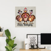 Happy Thanksgiving Poster ポスター (ホームオフィス)