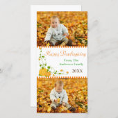 Happy Thanksgiving Pumpkin 2の写真 – フォトカード シーズンカード (正面/裏面)