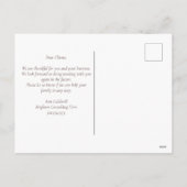 Happy Thanksgiving Pumpkin Patch Custom Orange シーズンポストカード (裏面)